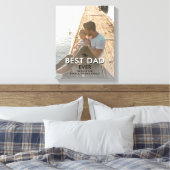 Bester Vater je Moderne Typografie Volles Foto Leinwanddruck (Insitu (Schlafzimmer))