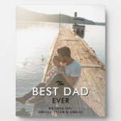 Bester Vater je Moderne Typografie Volles Foto Pla Fotoplatte (Vorderseite)