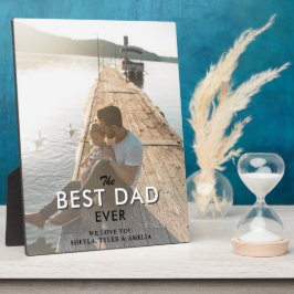 Bester Vater je Moderne Typografie Volles Foto Pla Fotoplatte