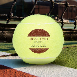 Bester Vater je Moderner Rotschwarzer Vater Tennisbälle