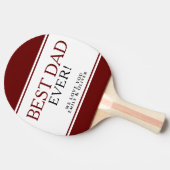 Bester Vater je Moderner Rotschwarzer Vater Tischtennis Schläger (Seitenansicht)