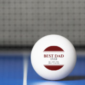 Bester Vater je Moderner Rotschwarzer Vater Tischtennisball (Netto)