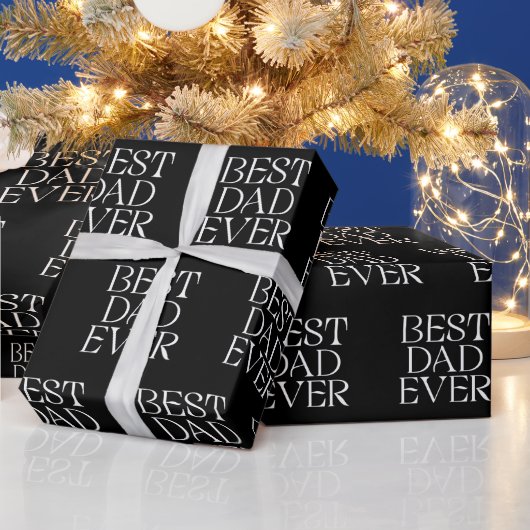 Bester Vater je Moderner Vatertag Geschenkpapier (Feiertage)