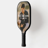 Bester Vater je | Modernes 2 Foto Pickleball Schläger (Links)