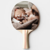 Bester Vater je | Modernes 2 Foto Tischtennis Schläger (Rückseite)