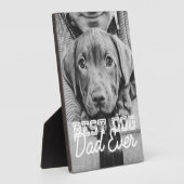 Bester Vater je Modernes, benutzerdefiniertes Foto Fotoplatte (Seite)