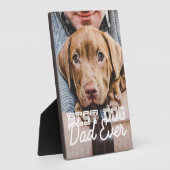 Bester Vater je Modernes, benutzerdefiniertes Foto Fotoplatte (Seite)