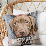 Bester Vater je Modernes, benutzerdefiniertes Foto Kissen<br><div class="desc">Dieses einfache und klassische Design besteht aus Serifentypografie und fügt ein benutzerdefiniertes Foto hinzu</div>