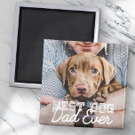 Bester Vater je Modernes, benutzerdefiniertes Foto Magnet<br><div class="desc">Dieses einfache und klassische Design besteht aus Serifentypografie und fügt ein benutzerdefiniertes Foto hinzu</div>