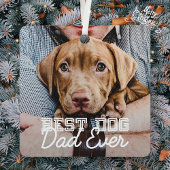 Bester Vater je Modernes, benutzerdefiniertes Foto Ornament Aus Metall