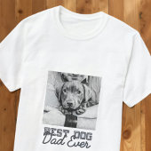 Bester Vater je Modernes, benutzerdefiniertes Foto T-Shirt