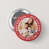 Bester Vater je Modernes, benutzerfreundliches Fot Button (Vorne & Hinten)