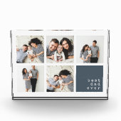 Bester Vater je | Modernes Collage Fotoblock (Vorderseite)