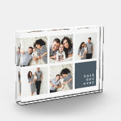 Bester Vater je | Modernes Collage Fotoblock (Links)