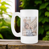 Bester Vater je Modernes, Cooles Foto Mattglas Bierglas