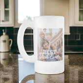 Bester Vater je Modernes, Cooles Foto Mattglas Bierglas