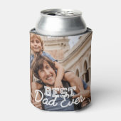 Bester Vater je Modernes Cooles Stitch-Foto Dosenkühler (Kanne Vorderseite)