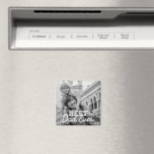 Bester Vater je Modernes Cooles Stitch-Foto Magnet (In Situ (Geschirrspüler))