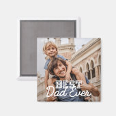 Bester Vater je Modernes Cooles Stitch-Foto Magnet (Vorderseite/Rückseite)