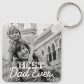 Bester Vater je Modernes Cooles Stitch-Foto Schlüsselanhänger (Rückseite)