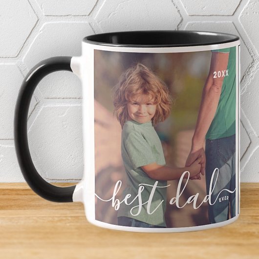 Bester Vater je Modernes, einfaches und spielerisc Tasse