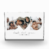 Bester Vater je Modernes Foto Collage Geschenk für (Vorderseite)