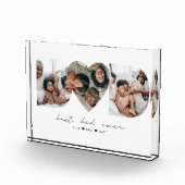 Bester Vater je Modernes Foto Collage Geschenk für (Rechts)