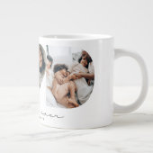 Bester Vater je Modernes Foto Collage Geschenk für Jumbo-Tasse (Rechts)