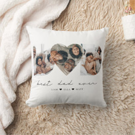Bester Vater je Modernes Foto Collage Geschenk für Kissen