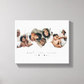 Bester Vater je Modernes Foto Collage Geschenk für Leinwanddruck (Vorderseite)