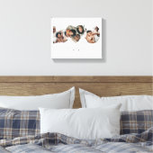 Bester Vater je Modernes Foto Collage Geschenk für Leinwanddruck (Insitu (Schlafzimmer))