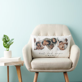 Bester Vater je Modernes Foto Collage Geschenk für Lendenkissen
