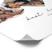 Bester Vater je Modernes Foto Collage Geschenk für Poster (Ecke)