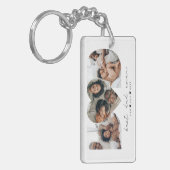 Bester Vater je Modernes Foto Collage Geschenk für Schlüsselanhänger (Vorderseite links)