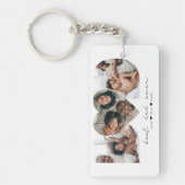 Bester Vater je Modernes Foto Collage Geschenk für Schlüsselanhänger (Vorderseite)