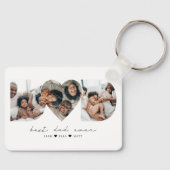 Bester Vater je Modernes Foto Collage Geschenk für Schlüsselanhänger (Vorderseite)