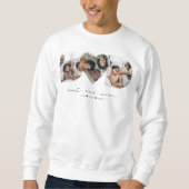 Bester Vater je Modernes Foto Collage Geschenk für Sweatshirt (Vorderseite)