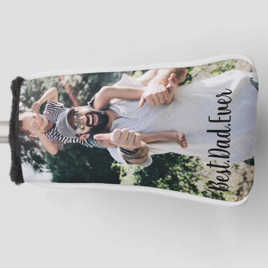 Bester Vater je Modernes Foto Golf Headcover (Vorderseite)