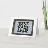 Bester Vater je Modernes Foto Vatertag Dankeskarte (Vorderseite)