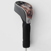 Bester Vater je Modernes Monogramm und Foto Golf Headcover (angewinkelt)