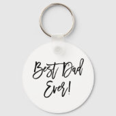 Bester Vater je Modernes Pinselskript Schlüsselanhänger (Vorderseite)