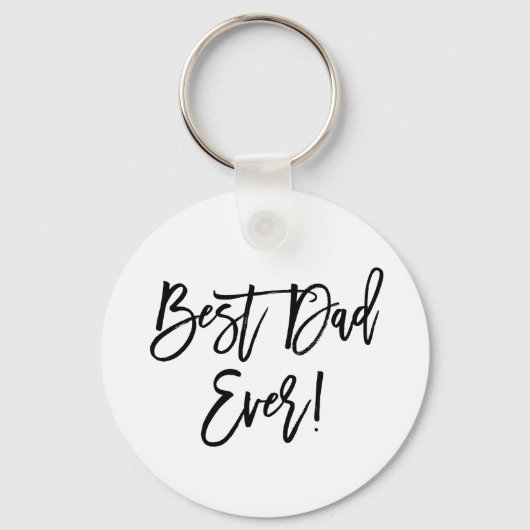 Bester Vater je Modernes Pinselskript Schlüsselanhänger (Vorderseite)