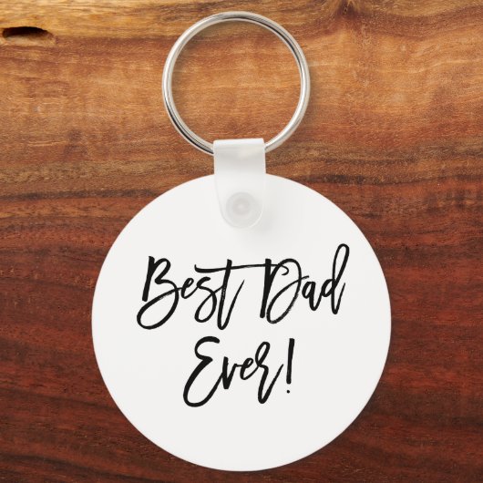Bester Vater je Modernes Pinselskript Schlüsselanhänger (Vorderseite)