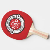 Bester Vater je Modernes Rot Tischtennis Schläger (Seitenansicht)