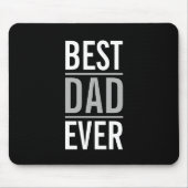Bester Vater je | Modernes Schwarz Mousepad (Vorne)
