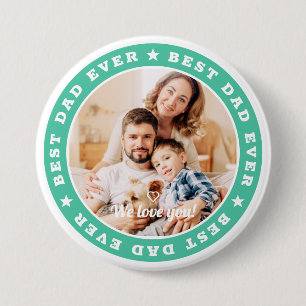 Bester Vater je Modernes Star Custom Foto Button