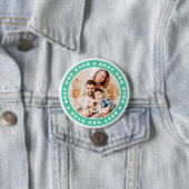 Bester Vater je Modernes Star Custom Foto Button (Beispiel)