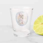 Bester Vater je Modernes Star Custom Foto Schnapsglas (Rückseite)