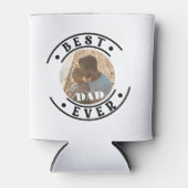 Bester Vater je Modernes Vatertag Foto Dosenkühler (Vorderseite)