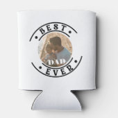 Bester Vater je Modernes Vatertag Foto Dosenkühler (Rückseite)